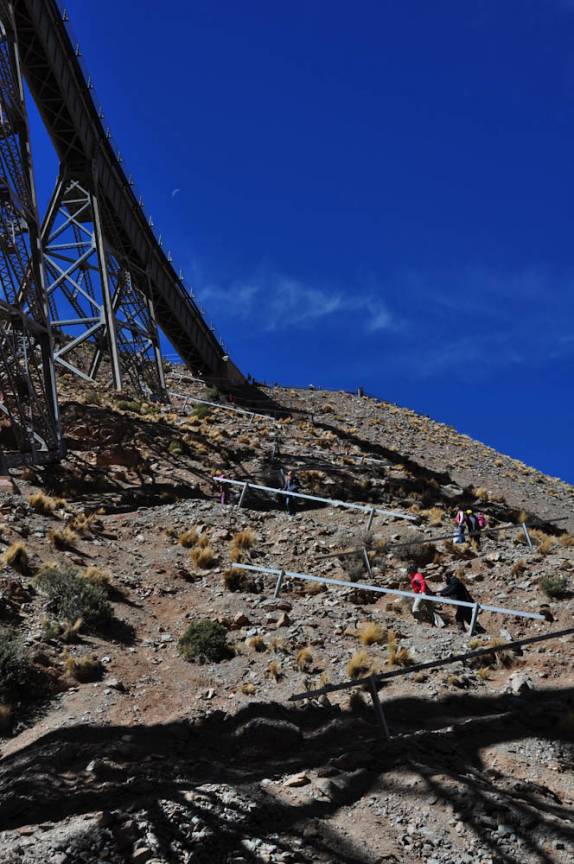 Subindo o viaduto La Polvorilla, na região de San Antonio de Los Cobres - Argentina